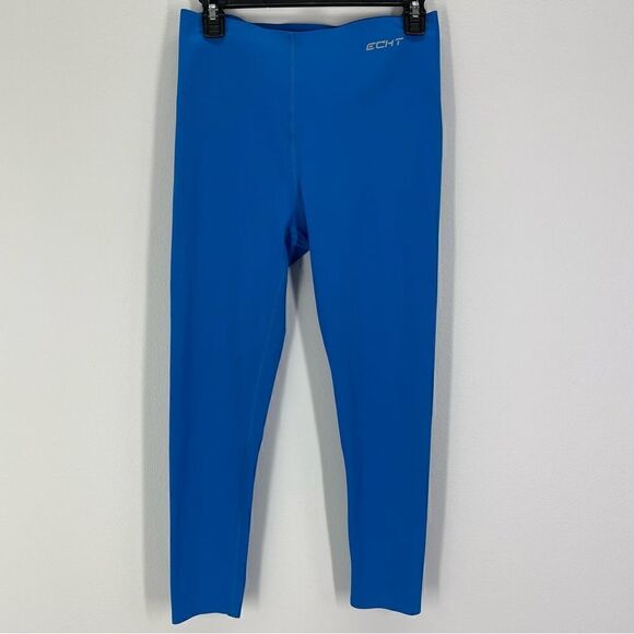 ECHT High Rise Seamless Range V3 Crop Leggings (Blue Horizon) - Large - Picture 3 of 10